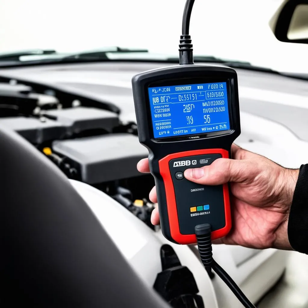 OBD Scanner in use